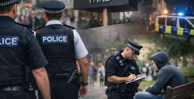 Police officers carrying out duties during a public order situation as non-crime hate incidents face reform in England and Wales