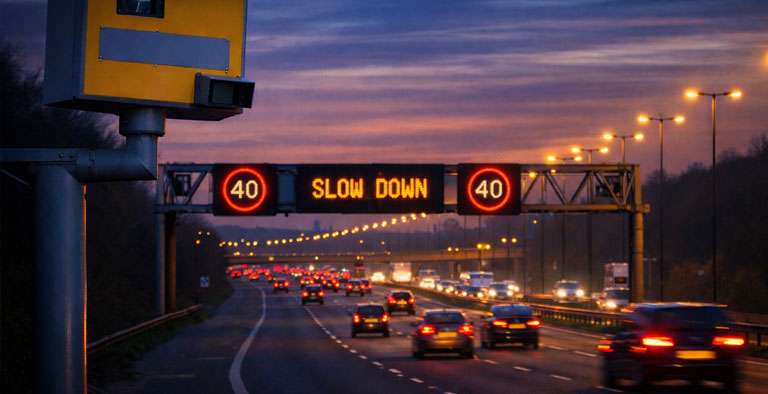 Speeding fines cancelled after UK motorway speed camera error