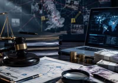 Illustration of prosecutors targeting illegal assets and financial crime profits under the new CPS asset recovery strategy.